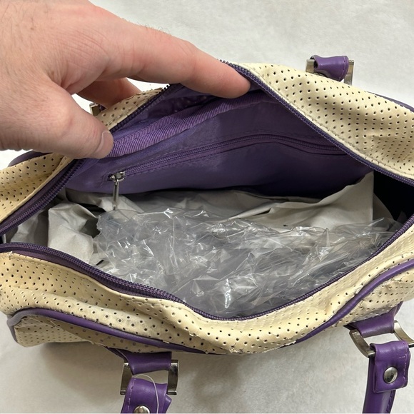 Los Angeles LA Lakers NBA Basketball Perfect Bowler Hand Bag Women’s Purse Read - Picture 12 of 12